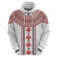 Bulgarian Embroidery Style Seamless Pattern Hoodie