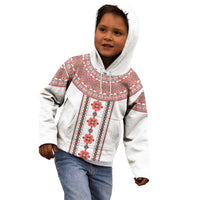 Bulgarian Embroidery Style Seamless Pattern Kid Hoodie