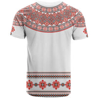 Bulgarian Embroidery Style Seamless Pattern T Shirt