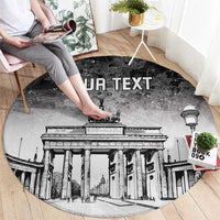 Personalized Germany Berlin Wall Round Carpet Tag der Deutschen Einheit