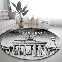 Personalized Germany Berlin Wall Round Carpet Tag der Deutschen Einheit