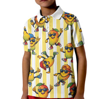 Funny Hawaii Mango Hip Hop Cartoon Kid Polo Shirt Summer Beach Party