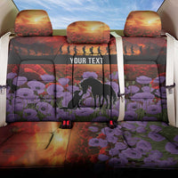 Personalised ANZAC Day Back Car Seat Cover Remembering the Animals of War