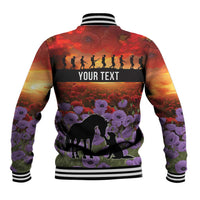 Personalised ANZAC Day Baseball Jacket Remembering the Animals of War LT19 - Polynesian Pride
