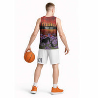 Personalised ANZAC Day Basketball Jersey Remembering the Animals of War LT19 - Polynesian Pride