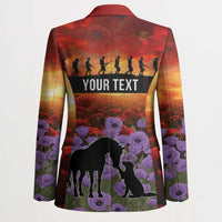 Personalised ANZAC Day Blazer Remembering the Animals of War LT19 - Polynesian Pride