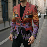 Personalised ANZAC Day Blazer Remembering the Animals of War LT19 - Polynesian Pride