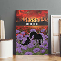 Personalised ANZAC Day Canvas Wall Art Remembering the Animals of War LT19 - Polynesian Pride