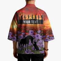 Personalised ANZAC Day Kimono Remembering the Animals of War