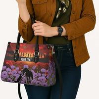 Personalised ANZAC Day Leather Bag Remembering the Animals of War LT19 - Polynesian Pride