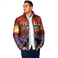 Personalised ANZAC Day Padded Jacket Remembering the Animals of War LT19 - Polynesian Pride