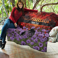 Personalised ANZAC Day Quilt Remembering the Animals of War LT19 - Polynesian Pride