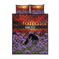Personalised ANZAC Day Quilt Bed Set Remembering the Animals of War LT19 - Polynesian Pride