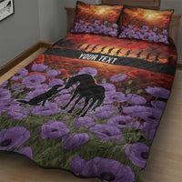 Personalised ANZAC Day Quilt Bed Set Remembering the Animals of War LT19 - Polynesian Pride