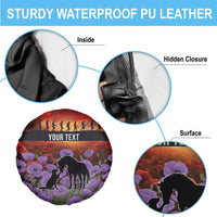 Personalised ANZAC Day Spare Tire Cover Remembering the Animals of War LT19 - Polynesian Pride