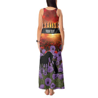 Personalised ANZAC Day Tank Maxi Dress Remembering the Animals of War LT19 - Polynesian Pride