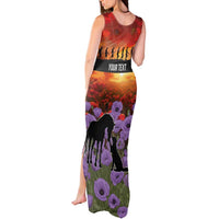 Personalised ANZAC Day Tank Maxi Dress Remembering the Animals of War LT19 - Polynesian Pride