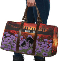 Personalised ANZAC Day Travel Bag Remembering the Animals of War
