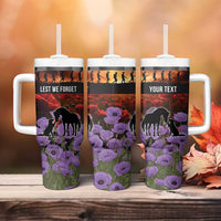 Personalised ANZAC Day Tumbler With Handle Remembering the Animals of War LT19 - Polynesian Pride