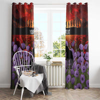 Personalised ANZAC Day Window Curtain Remembering the Animals of War LT19 - Polynesian Pride