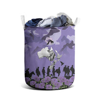 ANZAC Day Laundry Basket Lest We Forget the Animals Too LT19 - Polynesian Pride