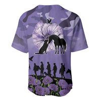 ANZAC Day Baseball Jersey Lest We Forget the Animals Too LT19 - Polynesian Pride