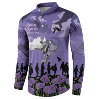 ANZAC Day Button Sweatshirt Lest We Forget the Animals Too LT19 - Polynesian Pride