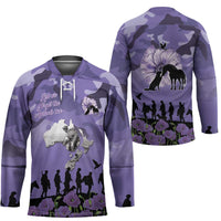 ANZAC Day Hockey Jersey Lest We Forget the Animals Too LT19 - Polynesian Pride