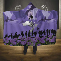 ANZAC Day Hooded Blanket Lest We Forget the Animals Too LT19 - Polynesian Pride