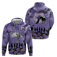 ANZAC Day Hoodie Lest We Forget the Animals Too LT19 - Polynesian Pride