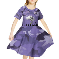 ANZAC Day Kid Short Sleeve Dress Lest We Forget the Animals Too LT19 - Polynesian Pride