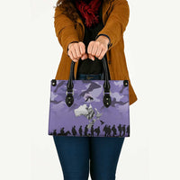 ANZAC Day Leather Bag Lest We Forget the Animals Too LT19 - Polynesian Pride