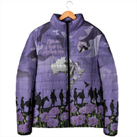 ANZAC Day Padded Jacket Lest We Forget the Animals Too LT19 - Polynesian Pride