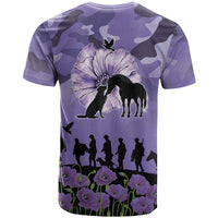 ANZAC Day T Shirt Lest We Forget the Animals Too LT19 - Polynesian Pride