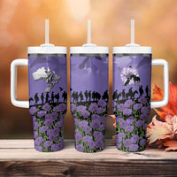 ANZAC Day Tumbler With Handle Lest We Forget the Animals Too LT19 - Polynesian Pride