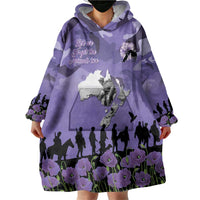 ANZAC Day Wearable Blanket Hoodie Lest We Forget the Animals Too LT19 - Polynesian Pride