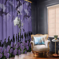 ANZAC Day Window Curtain Lest We Forget the Animals Too LT19 - Polynesian Pride