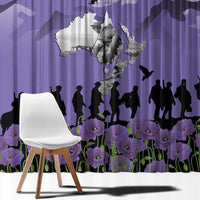 ANZAC Day Window Curtain Lest We Forget the Animals Too LT19 - Polynesian Pride