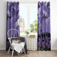 ANZAC Day Window Curtain Lest We Forget the Animals Too LT19 - Polynesian Pride