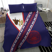 American Samoa Flag Day Bedding Set Polynesian Tribal Tattoo Eagle Art LT19 - Polynesian Pride