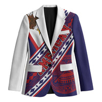 American Samoa Flag Day Blazer Polynesian Tribal Tattoo Eagle Art LT19 Unisex Navy - Polynesian Pride