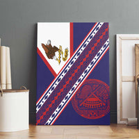 American Samoa Flag Day Canvas Wall Art Polynesian Tribal Tattoo Eagle Art LT19 - Polynesian Pride