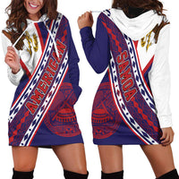 American Samoa Flag Day Hoodie Dress Polynesian Tribal Tattoo Eagle Art LT19 - Polynesian Pride