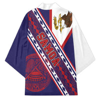 American Samoa Flag Day Kimono Polynesian Tribal Tattoo Eagle Art LT19 - Polynesian Pride