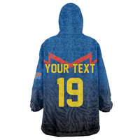 Custom World Football 2026 DR Congo Kid Wearable Blanket Hoodie Les Leopards Coupe du Monde Glory