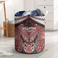 Aotearoa Iwi Ngapuhi Laundry Basket Maori Kowhaiwhai Pattern