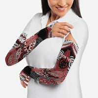 Aotearoa Iwi Ngapuhi Personalised Arm Sleeves Maori Kowhaiwhai Pattern