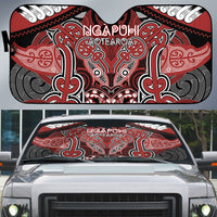 Aotearoa Iwi Ngapuhi Auto Sun Shade Maori Kowhaiwhai Pattern