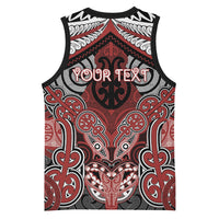 Aotearoa Iwi Ngapuhi Personalised Basketball Jersey Maori Kowhaiwhai Pattern