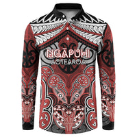 Aotearoa Iwi Ngapuhi Personalised Button Sweatshirt Maori Kowhaiwhai Pattern